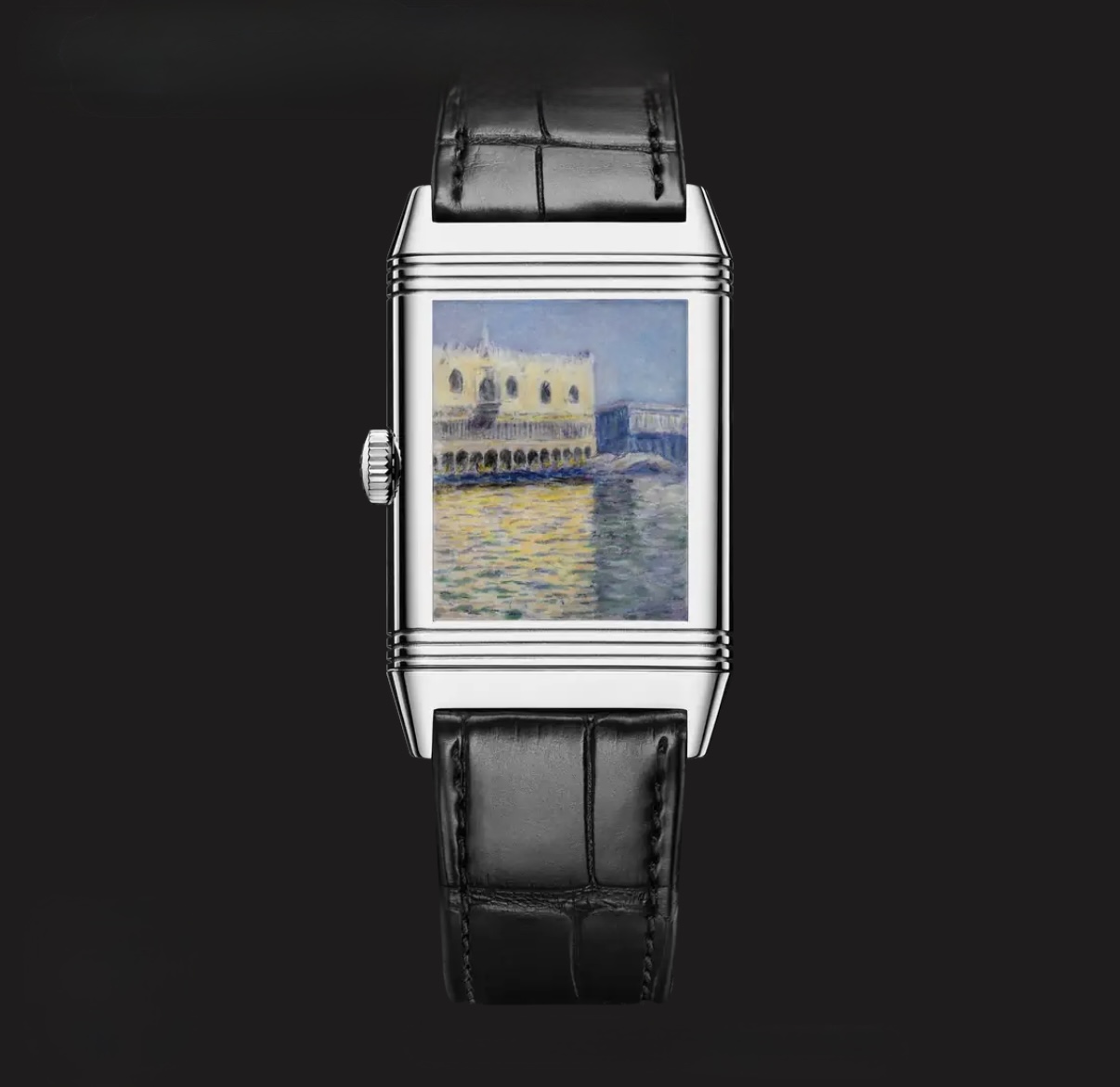 ساعة Reverso Tribute Enamel تجسّد لوحة قصر الدوق في البندقية