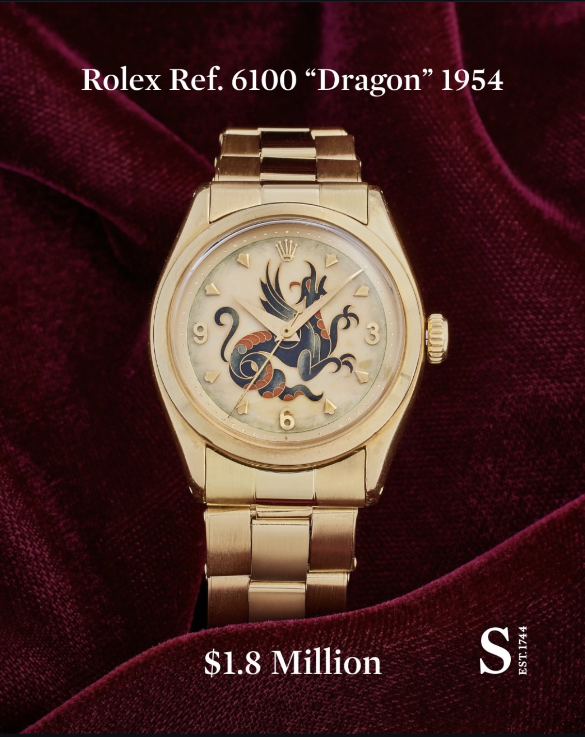 رولكس المرجع 6100 «التنين» 1954
