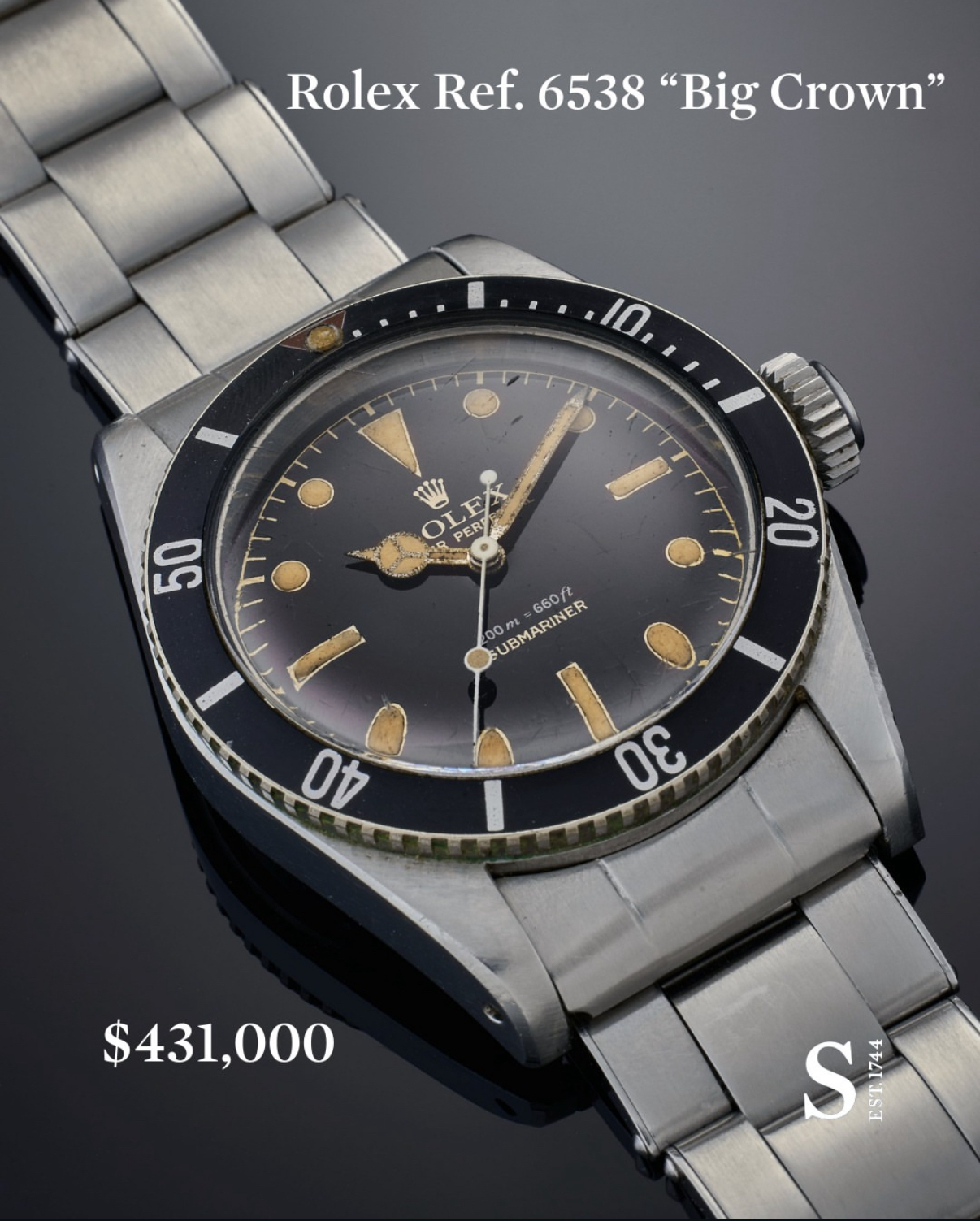 «.رولكس المرجع 6538 «التاج الكبير