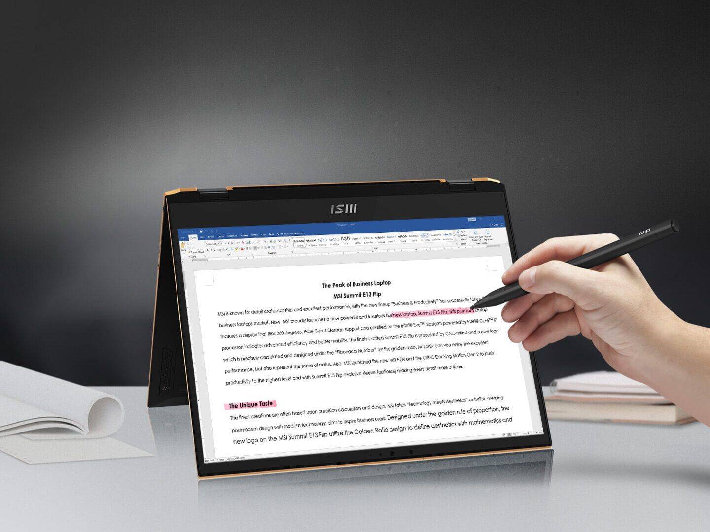 MSI Nano Pen يجمع القلم والذكاء الاصطناعي في شيء واحد 