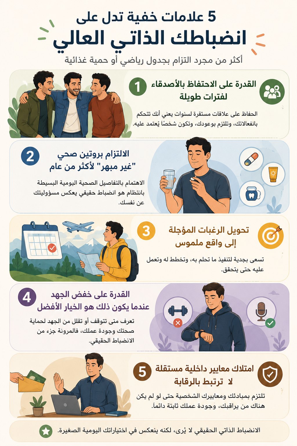 القدرة على الاحتفاظ بالأصدقاء لفترات طويلة