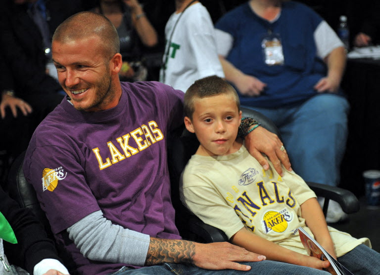 ديفيد بيكهام و بروكلين بيكهام