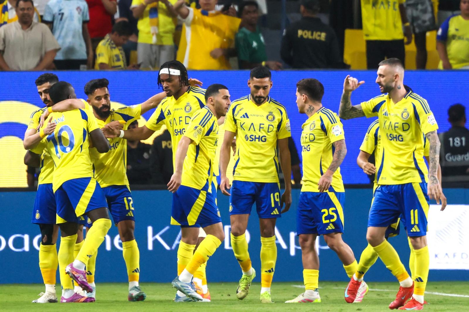 لاعبو النصر- المصدر:AFP