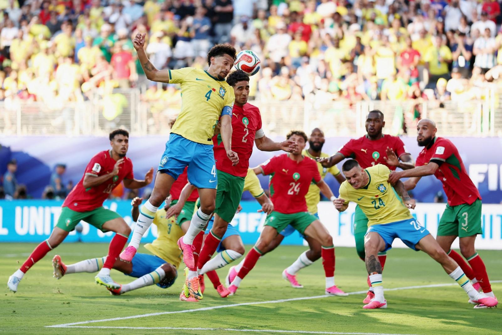 مباراة البرازيل والمغرب