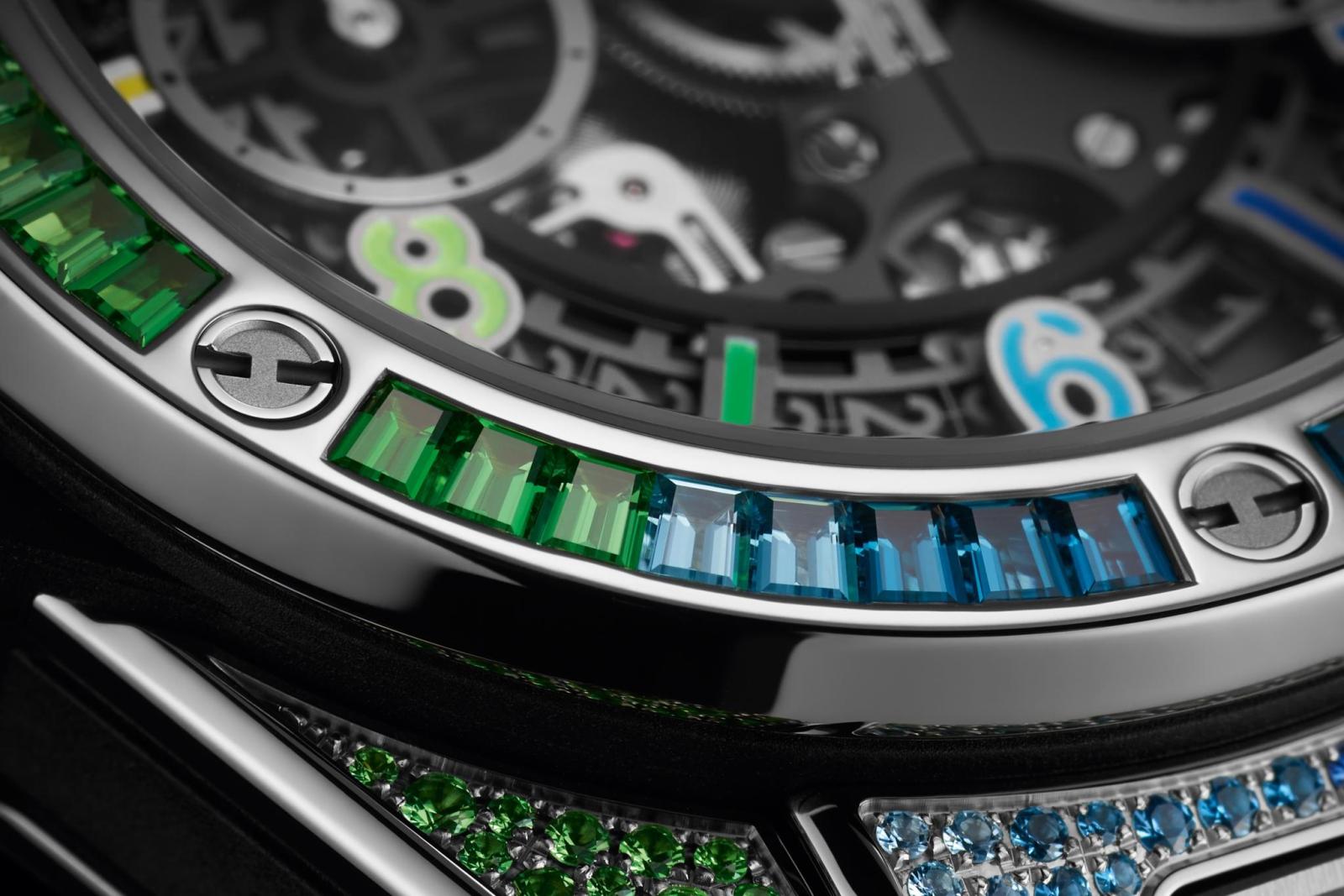 ساعة Hublot Big Bang Unico Titanium Rainbow- المصدر: Hublot 