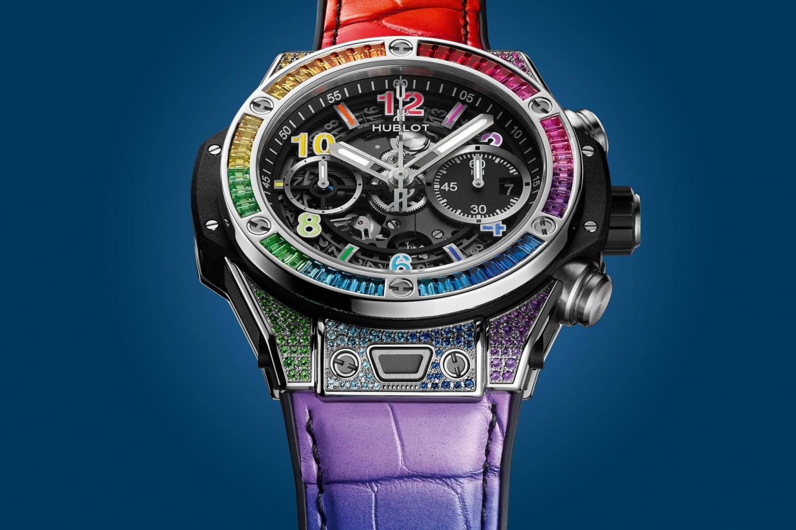 ساعة Hublot Big Bang Unico Titanium Rainbow