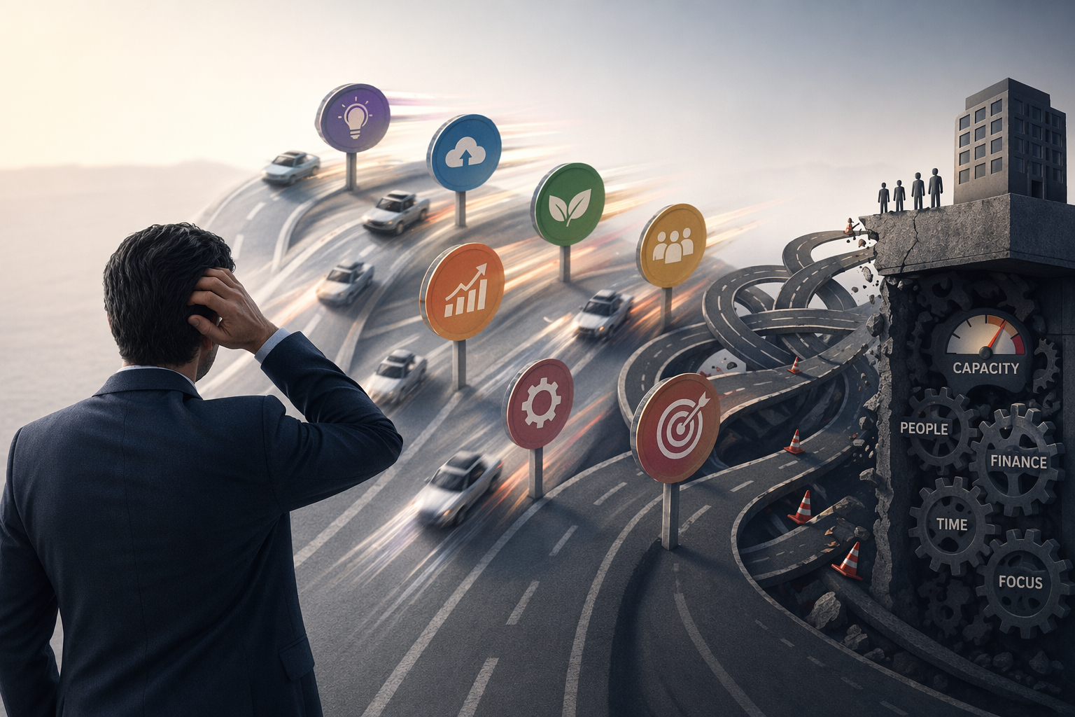 تضخم المبادرات هو تكدّس عدد كبير من المشاريع في وقت واحد بما يفوق قدرة المؤسسة