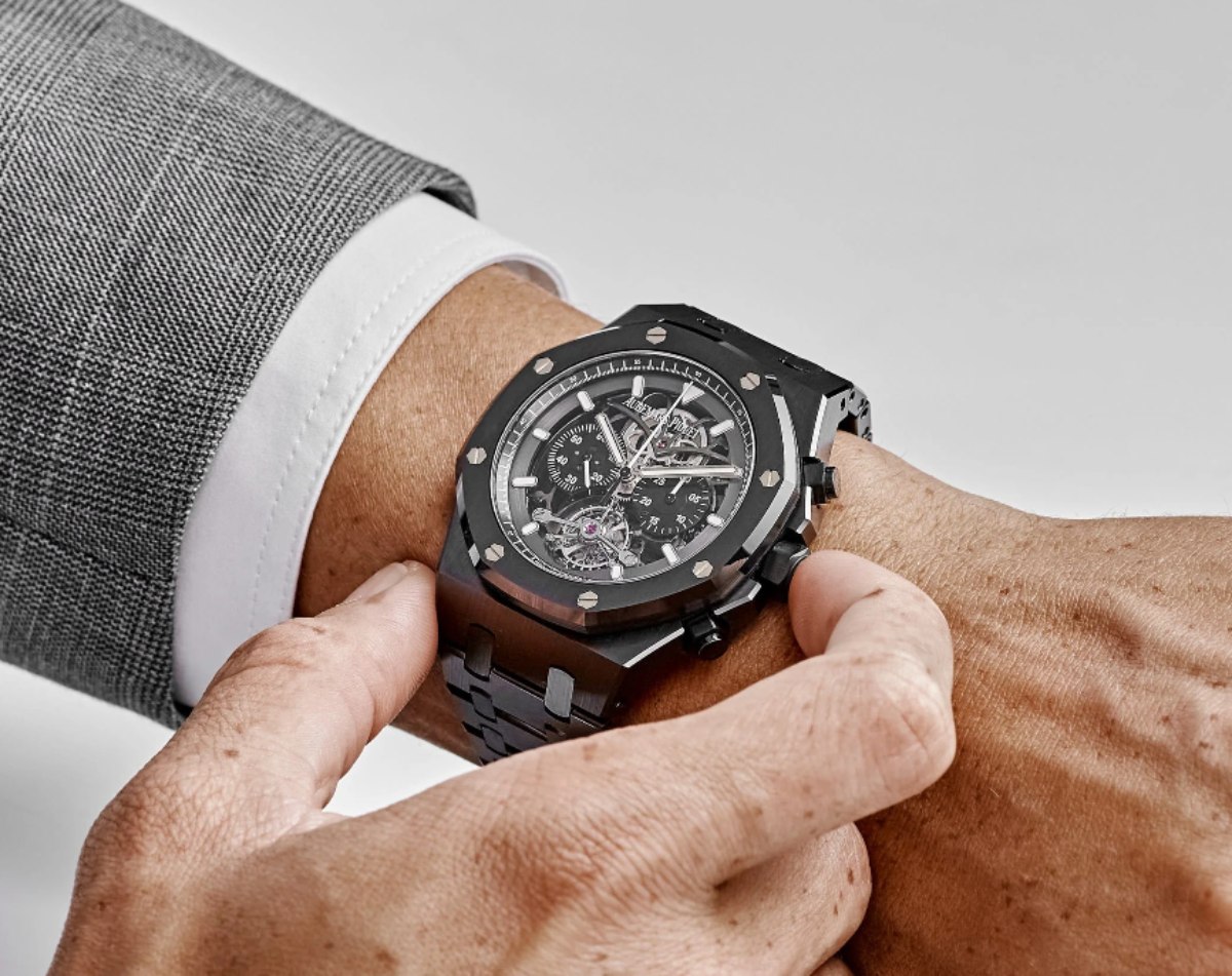 ساعة  Royal Oak 'Skeleton' Tourbillon Chronograph- المصدر: wristaficionado
