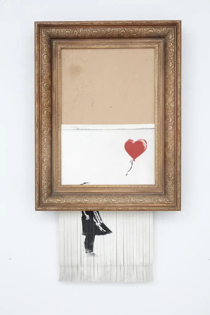 لوحة "Love Is in the Bin"
