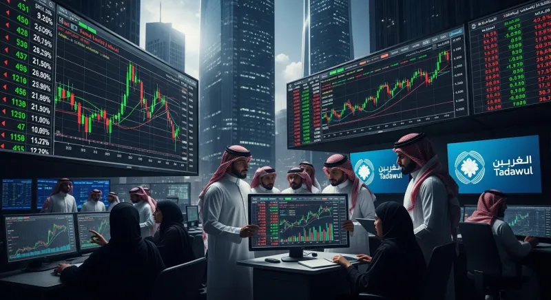 سوق الأسهم السعودية تغلق على ارتفاع عند 10,450 نقطة