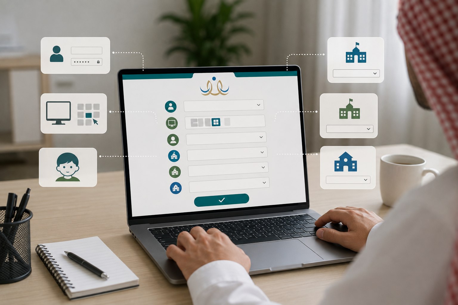 تبدأ رحلة تقديم الطلب عبر خطوات منظمة تضمن وصول الطلب إلى الجهة المعنية بدقة عالية