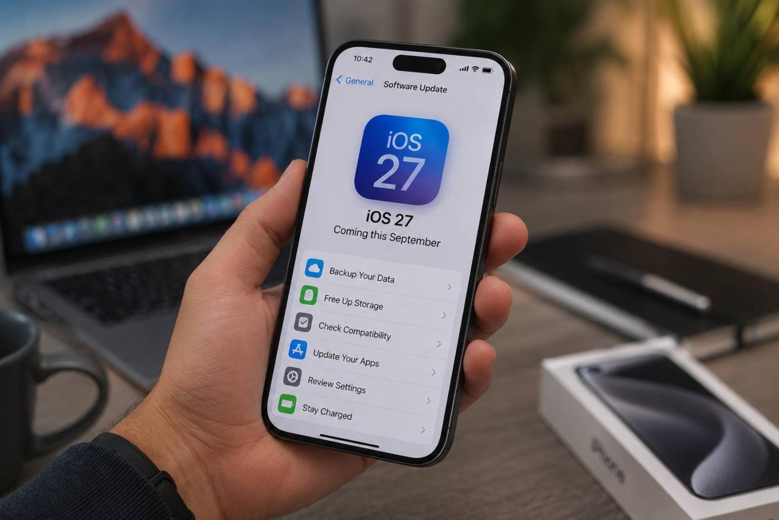  إطلاق شركة آبل لنظام تشغيلها المرتقب "iOS 27"