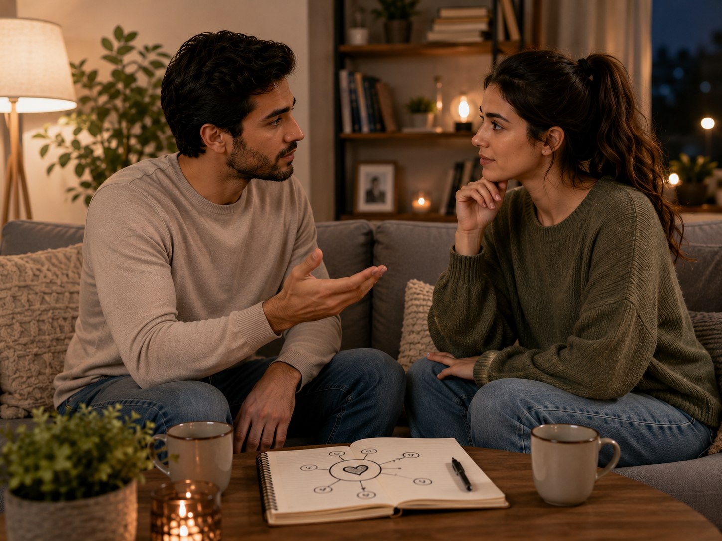 يبرهنُ الشريك على تمسكه باستمرار العلاقة وصحتها من خلال الطريقة العقلانية والناضجة التي يدير بها النزاعات العاطفية؛