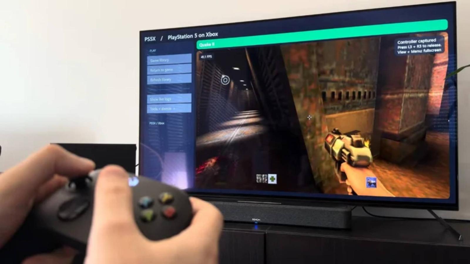 محاكي PS5X يشغّل لعبة Quake II على جهاز Xbox Series X عبر وضع المطور 